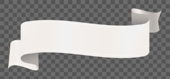 PNG Ribbon sticker, white banner on… | Free stock illustration | High Resolution graphic
