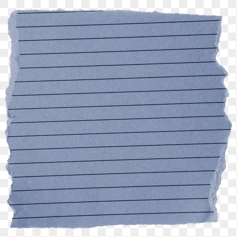 Png ripped blue  note | Free PNG - rawpixel