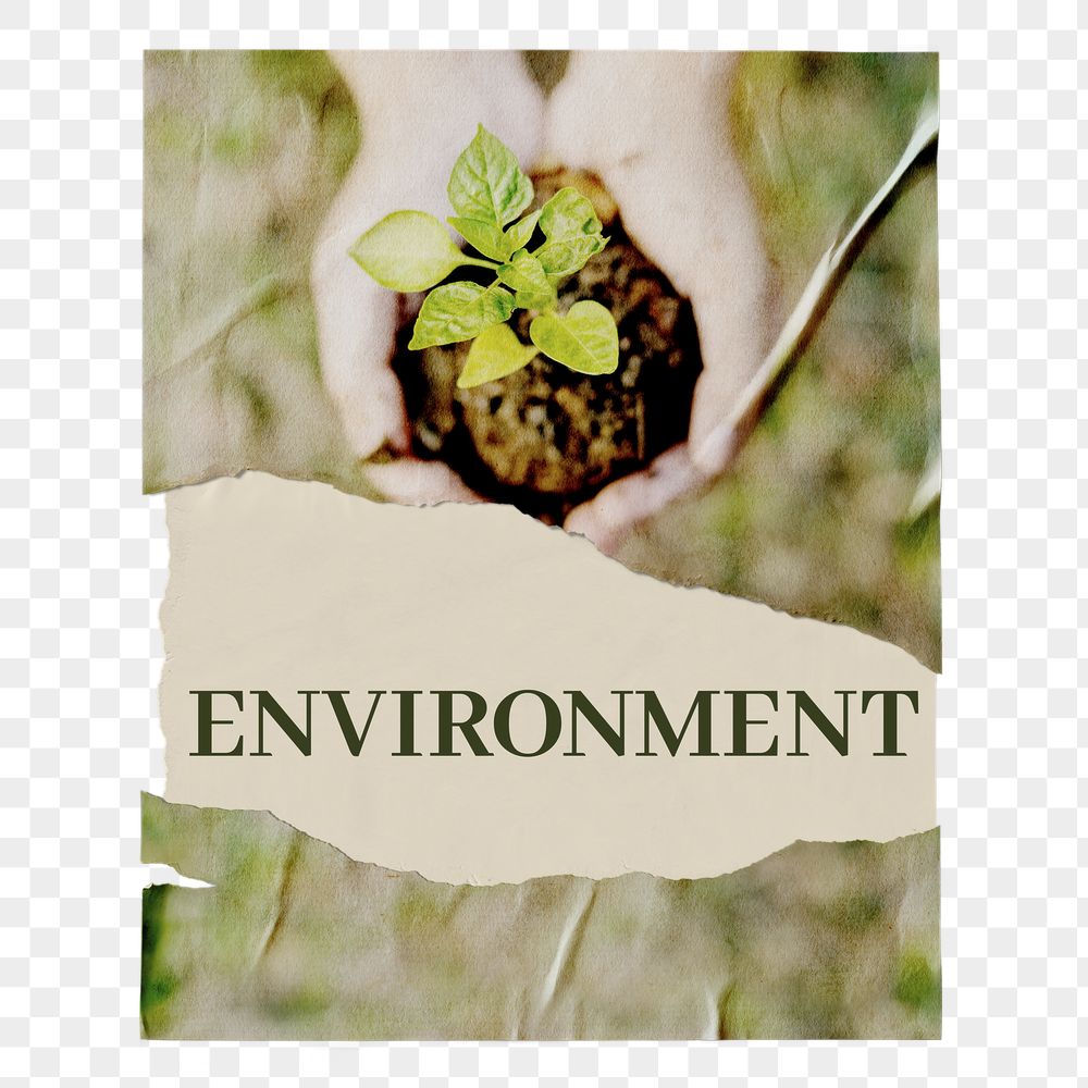 Png ripped environment poster, Earth | Free PNG - rawpixel