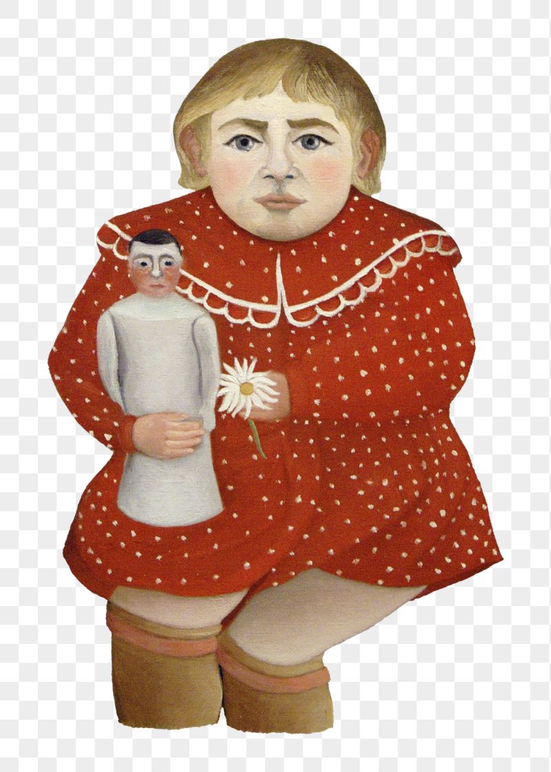 Png Rousseau's Child with Doll | Free PNG - rawpixel