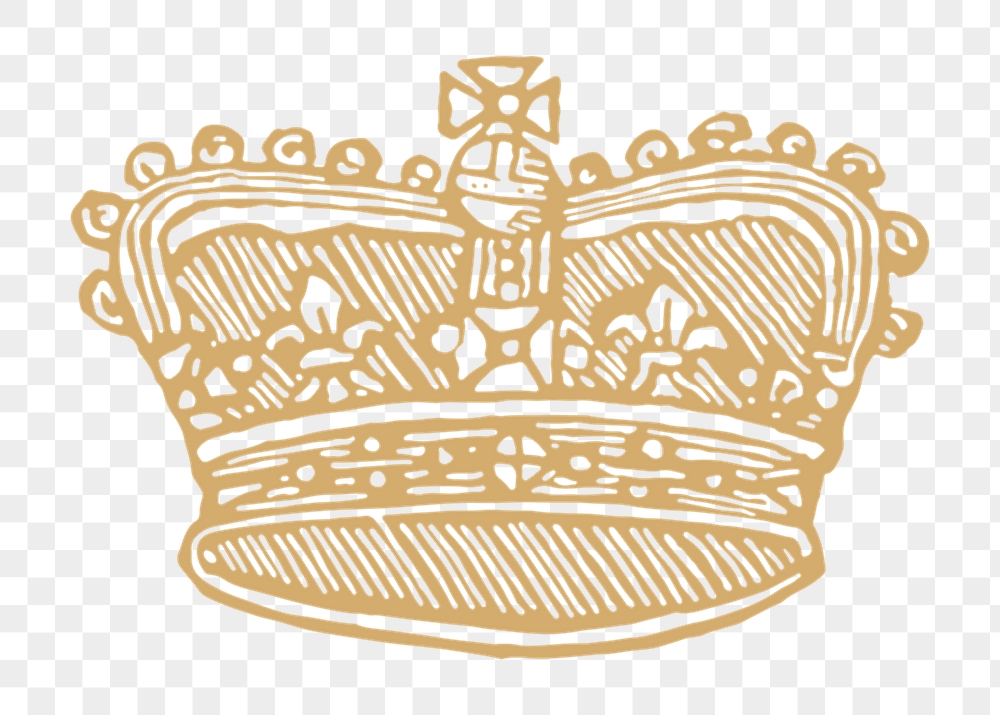 Png royal crown sticker, vintage | Free PNG Illustration - rawpixel