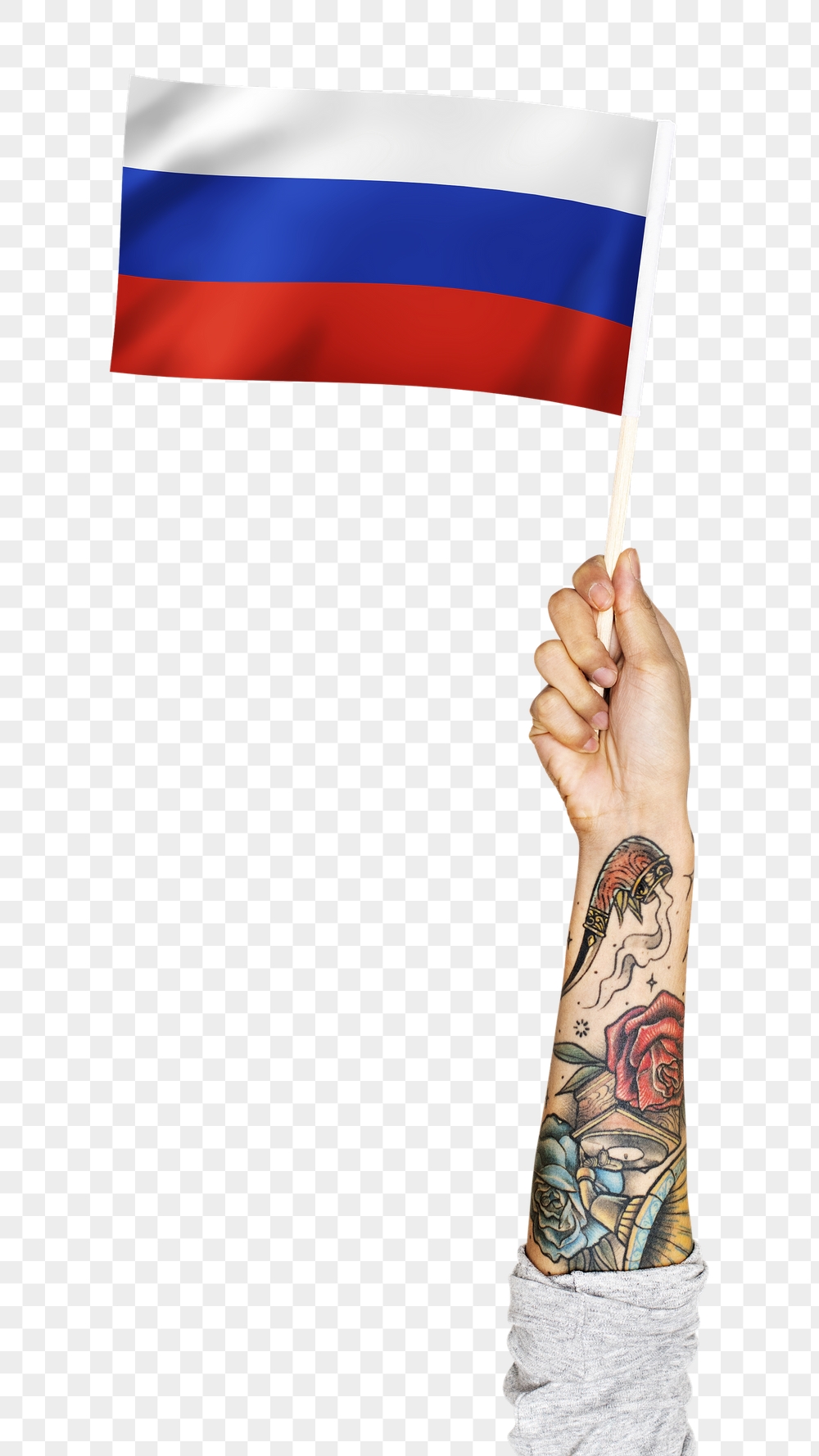 Png Russia's flag in tattooed | Free PNG - rawpixel