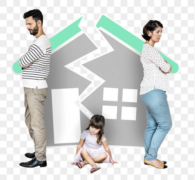Png Sad kid with divorced | Free PNG - rawpixel
