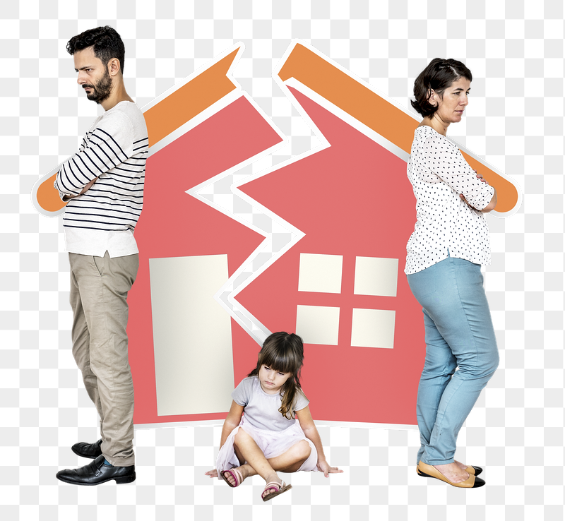 Png Sad kid with divorced | Free PNG - rawpixel