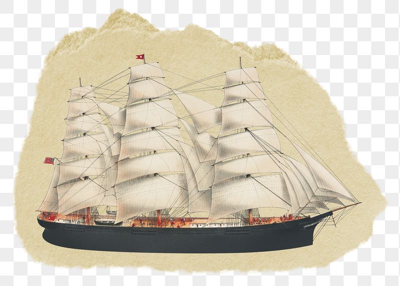 Png sailboat sticker, vintage illustration | Free PNG - rawpixel