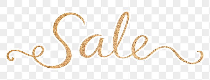 PNG sale word, gold glittery | Free PNG - rawpixel