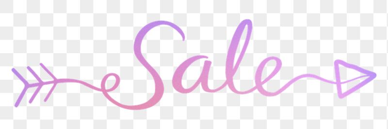 PNG sale word sticker, pink | Free PNG - rawpixel