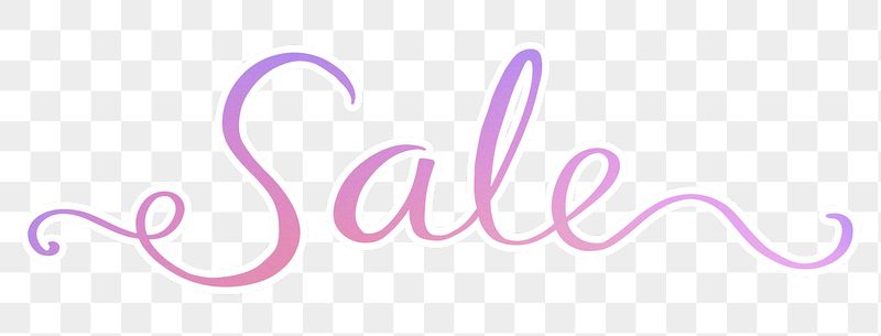 PNG sale word sticker, pink | Free PNG - rawpixel