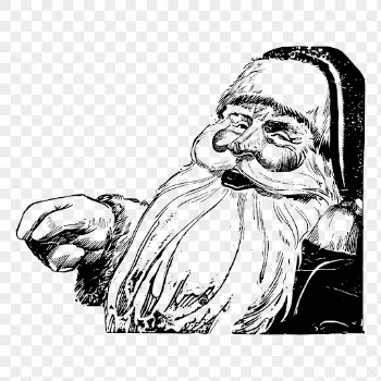 PNG Santa Claus, vintage Christmas | Free PNG Illustration - rawpixel