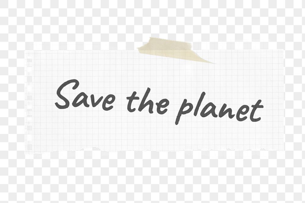 Png save the planet typography | Free PNG - rawpixel