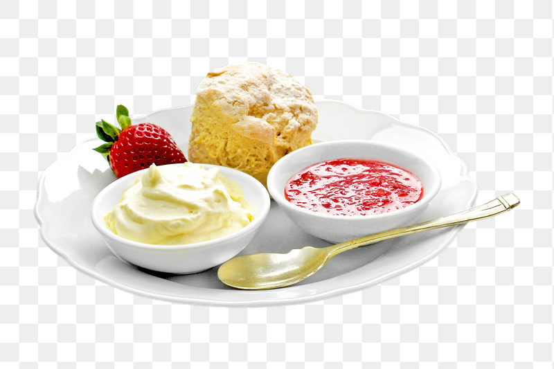 Png scone with jams sticker, | Free PNG - rawpixel