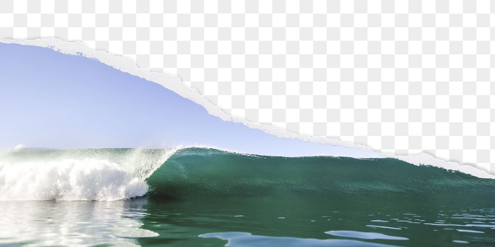 PNG sea wave border, ripped | Free PNG - rawpixel