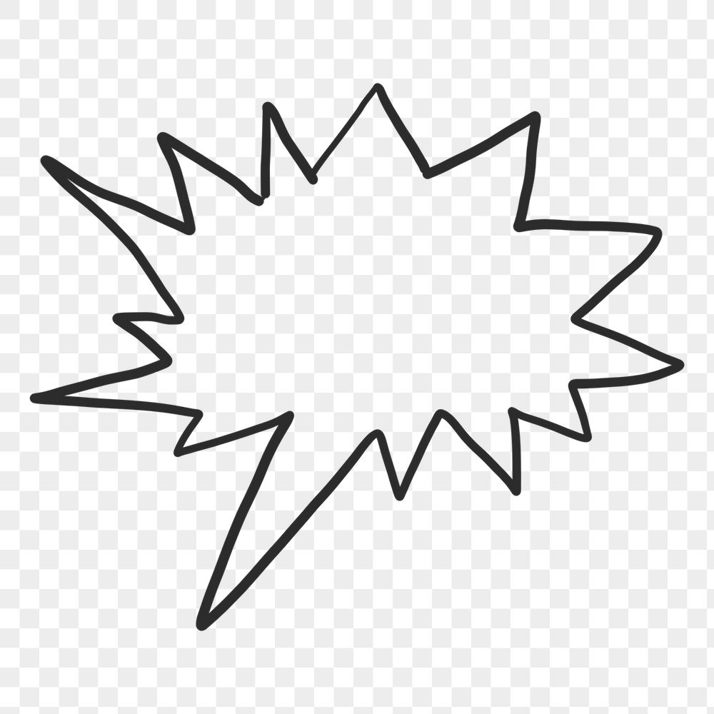 PNG shout speech bubble, doodle | Free PNG - rawpixel
