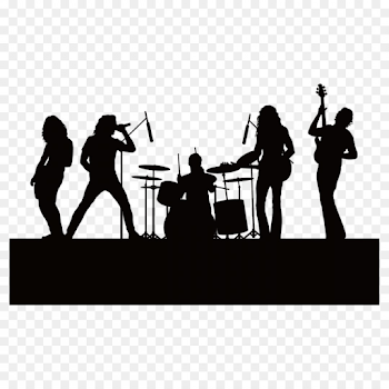 Png Silhouette Singing Music Vector Silhouette Figures | SHOPATCLOTH
