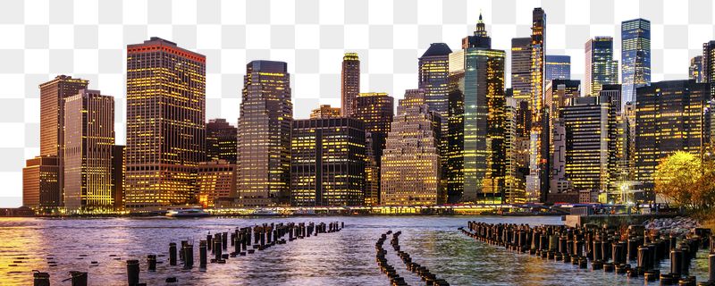 Png skyline border, New York | Free PNG - rawpixel