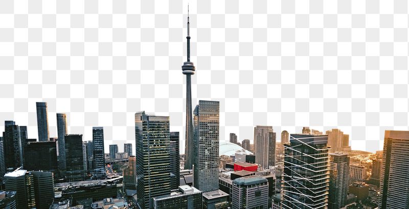 Png skyline border, Toronto, transparent | Free PNG - rawpixel