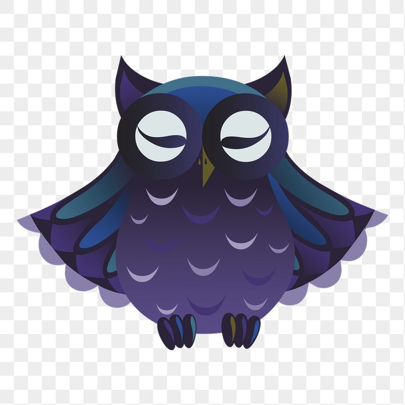 PNG sleeping owl, animal sticker, | Free PNG - rawpixel