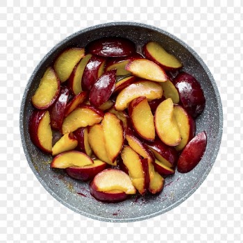 Png sliced plums sticker, food | Free PNG - rawpixel