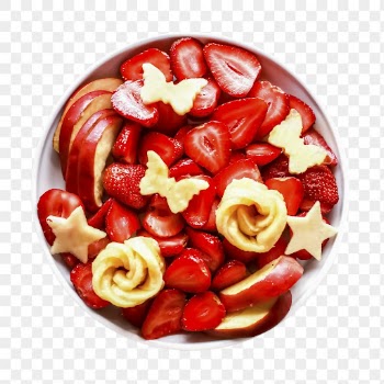 Png sliced red fruit sticker, | Free PNG - rawpixel