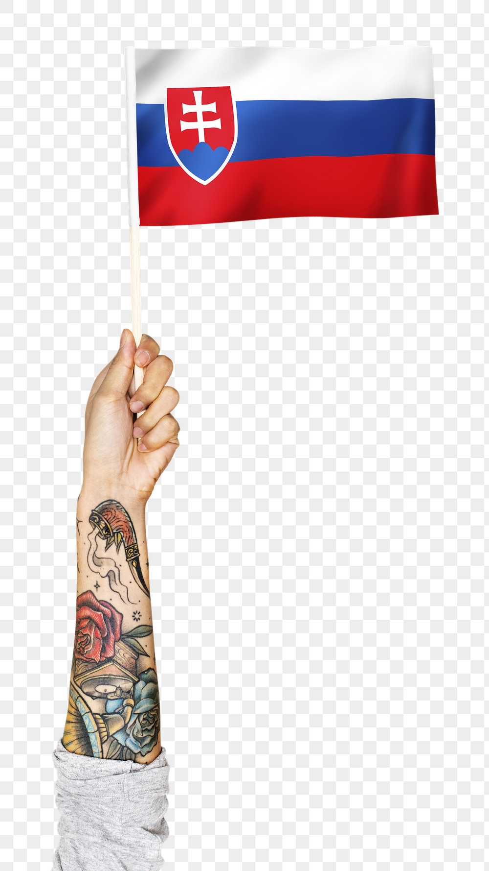 Png Slovak Republic's flag in tattooed | Free PNG - rawpixel