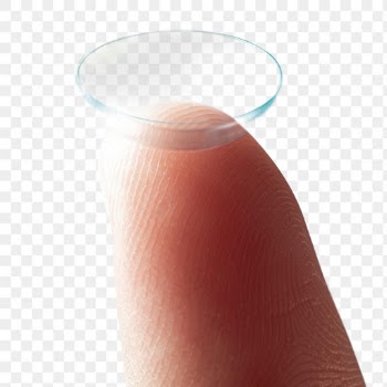 Png smart contact lens on fingertip new tech