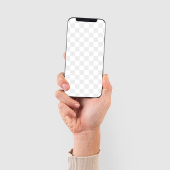 Png smartphone screen hand mockup digital… | Free stock illustration | High Resolution graphic