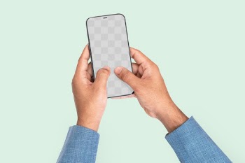 Png smartphone screen hand mockup digital… | Free stock illustration | High Resolution graphic