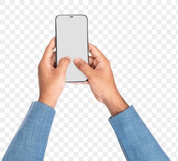 Png smartphone screen hand mockup digital… | Free stock illustration | High Resolution graphic