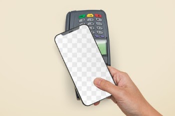 Png Smartphone screen mockup cashless payment… | Free stock illustration | High Resolution graphic