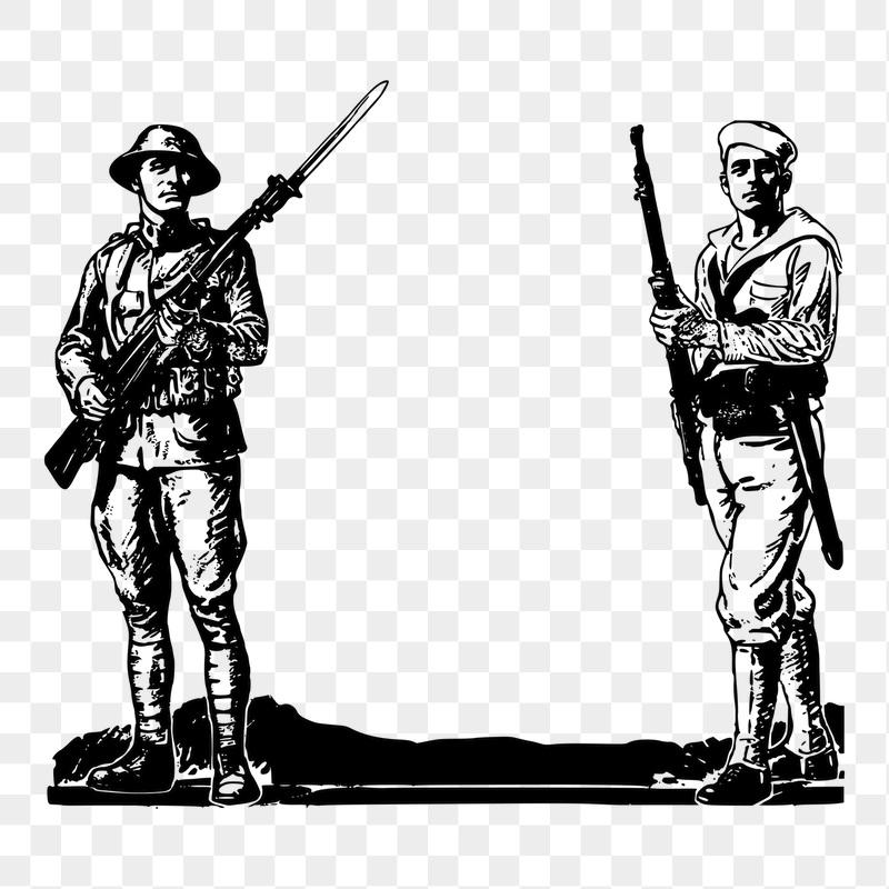 Png solider & sailor sticker | Free PNG - rawpixel