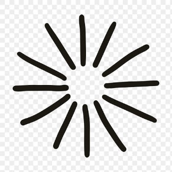 Png sparkling stars icon in doodle style | Free stock illustration | High Resolution graphic