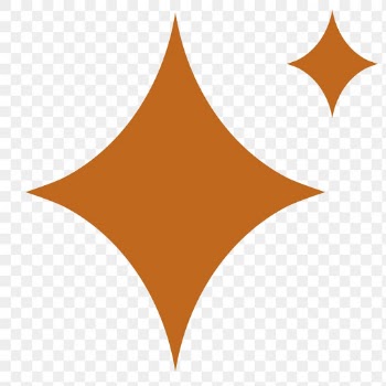 Png sparkling stars icon in flat brown style | Free stock illustration | High Resolution graphic