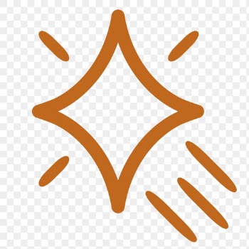 Png sparkling stars icon in flat brown style | Free stock illustration | High Resolution graphic