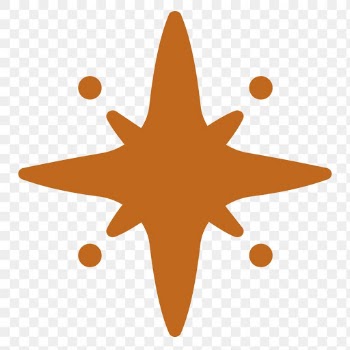 Png sparkling stars icon in flat brown style | Free stock illustration | High Resolution graphic