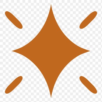 Png sparkling stars icon in flat brown style | Free stock illustration | High Resolution graphic
