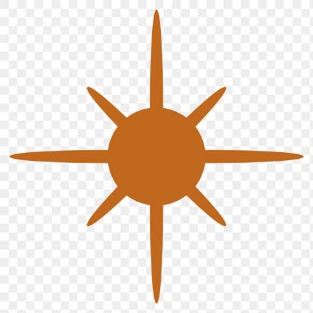 Png sparkling stars icon in flat brown style | Free stock illustration | High Resolution graphic