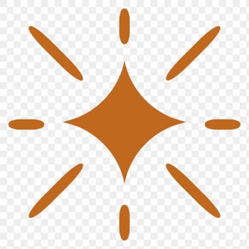 Png sparkling stars icon in flat brown style | Free stock illustration | High Resolution graphic