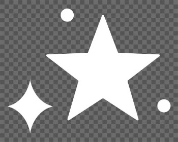 Png sparkling stars icon in simple style | Free stock illustration | High Resolution graphic