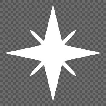 Png sparkling stars icon in simple style | Free stock illustration | High Resolution graphic