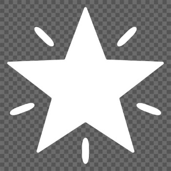 Png sparkling stars icon in simple style | Free stock illustration | High Resolution graphic