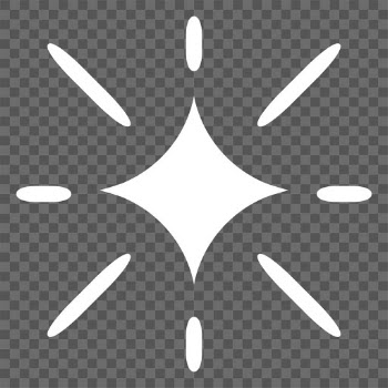 Png sparkling stars icon in simple style | Free stock illustration | High Resolution graphic