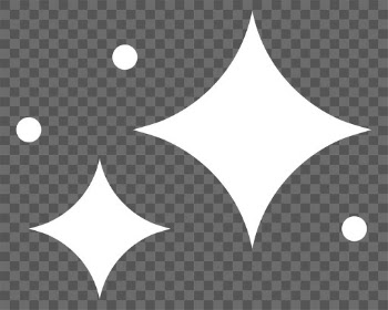 Png sparkling stars icon in simple style | Free stock illustration | High Resolution graphic