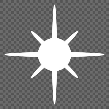 Png sparkling stars icon in simple style | Free stock illustration | High Resolution graphic