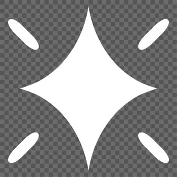 Png sparkling stars icon in simple style | Free stock illustration | High Resolution graphic