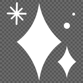 Png sparkling stars icon in simple style | Free stock illustration | High Resolution graphic