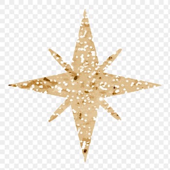 Png sparkling stars icon with glitter texture | Free stock illustration | High Resolution graphic