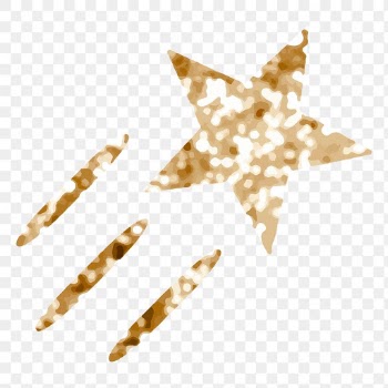 Png sparkling stars icon with glitter texture | Free stock illustration | High Resolution graphic