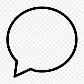 Png speech bubble chat icon for instant… | Free stock illustration | High Resolution graphic
