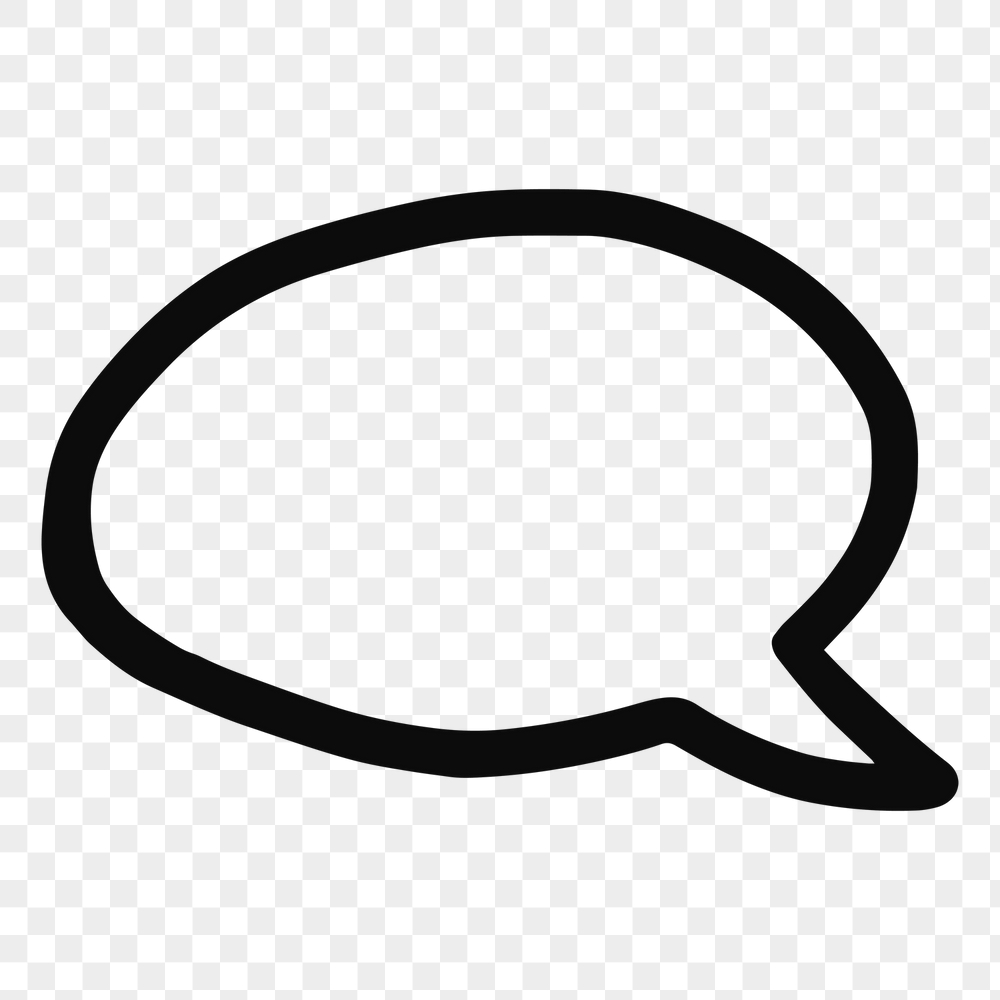 PNG speech bubble doodle, collage | Free PNG - rawpixel