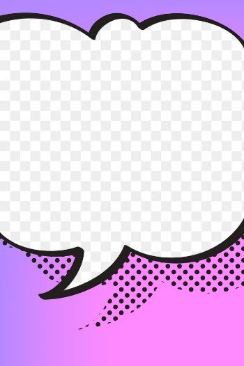 PNG speech bubble frame sticker, cartoon pop… | Free stock illustration | High Resolution graphic